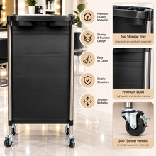 Salon Studio Professional Black Salon Trolley