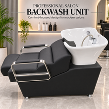 Professional Salon Backwash Unit with White Basin