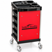 Salon Studio Professional Red & Black Salon Trolley