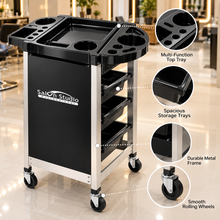 Salon Trolley with 3 Drawers & Tool Organizer