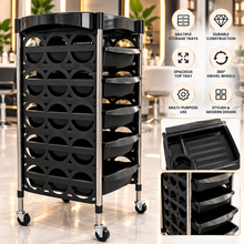 Salon Studio Professional Salon Trolley with Storage Trays