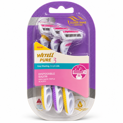 WETELL Pure 3 Triple Blade Razors