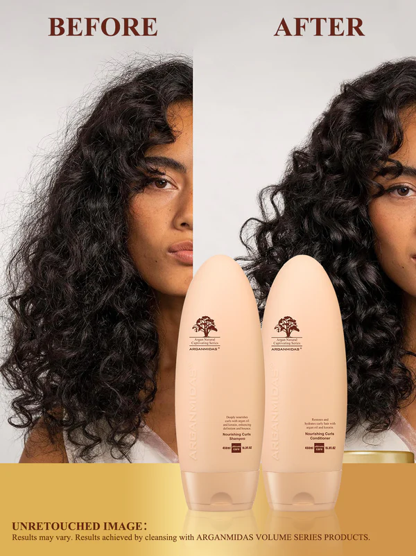 ARGANMIDAS NOURISHING CURL HAIR CARE SHAMPOO & CONDITIONER - Image 3